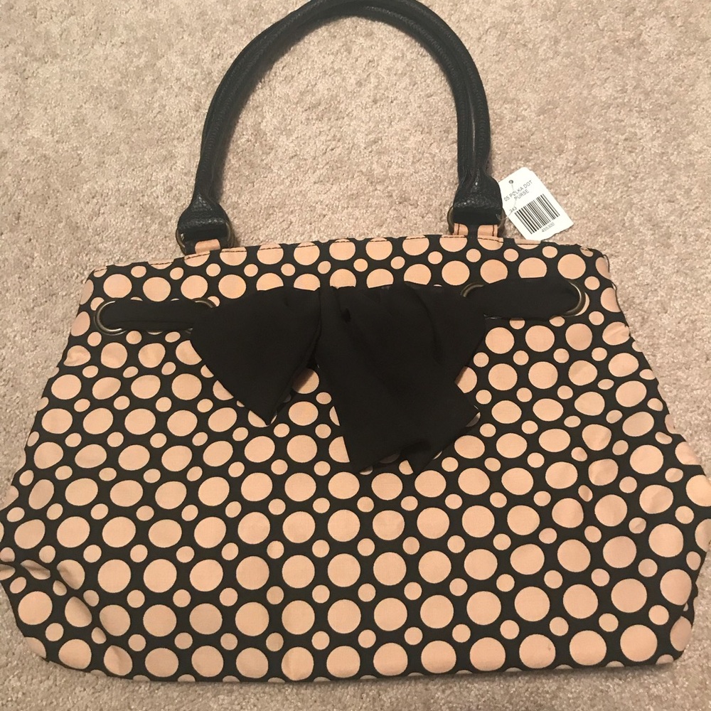 Polk a dot handbag